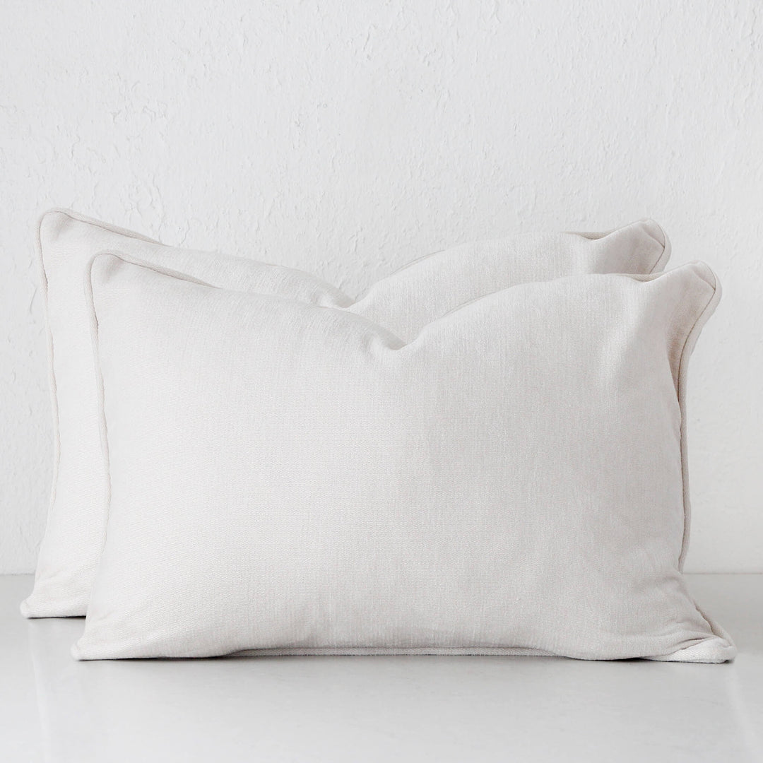 CARSON CUSHION BUNDLE X2 | 40 x 60 | WHITE