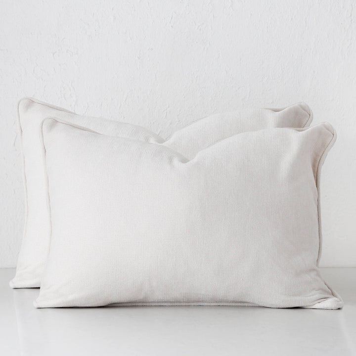 CARSON CUSHION BUNDLE X2 | 40 x 60 | WHITE