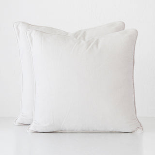 CARSON CUSHION BUNDLE X2 | 50 x 50 | WHITE