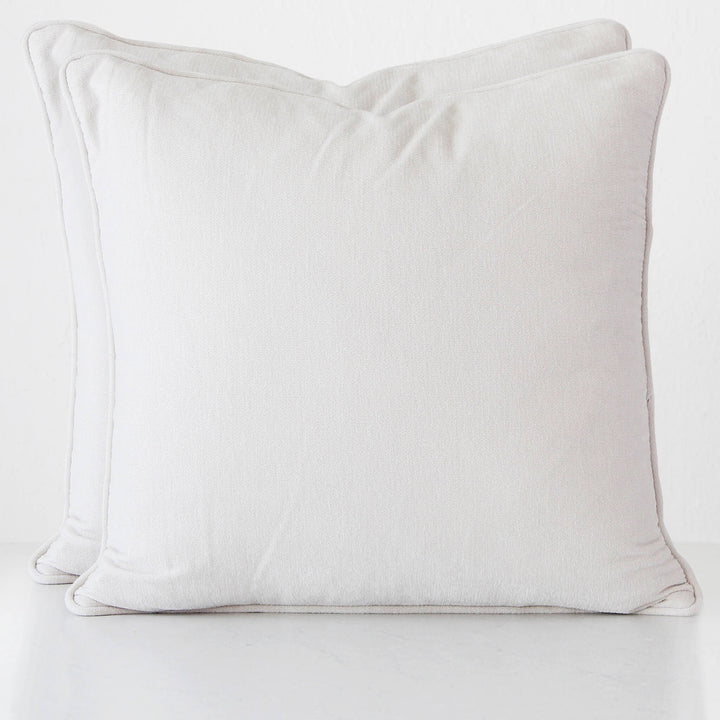 CARSON CUSHION BUNDLE X2 | 60 x 60 | WHITE