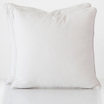CARSON CUSHION BUNDLE X2 | 60 x 60 | WHITE
