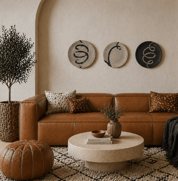 HAND PAINTED CERAMIC WALL PLATE COLLECTION INSPIRATION