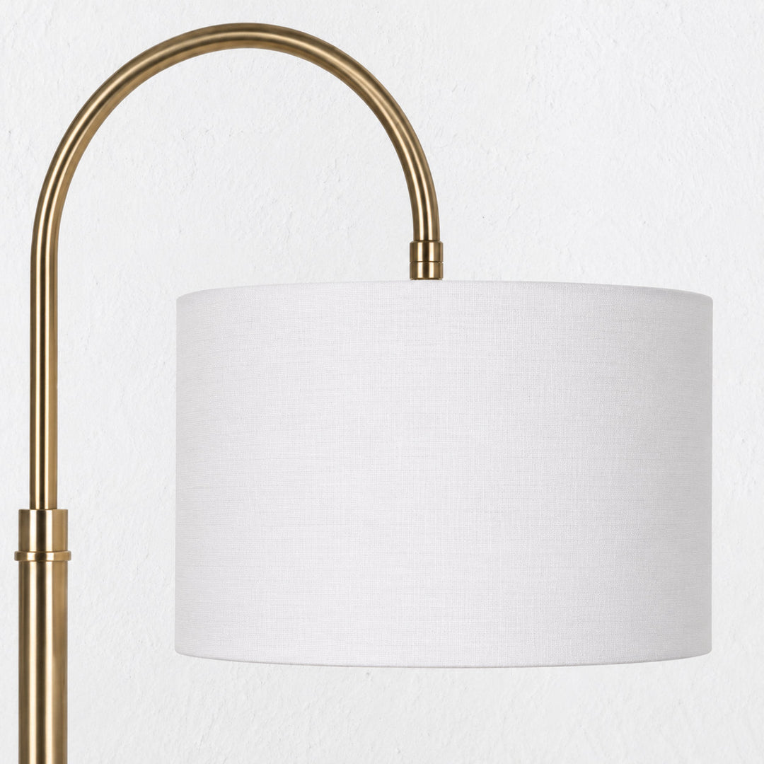 CERRANO TABLE LAMP  |  66CM  |  ANTIQUE BRASS + MOCHA MARBLE