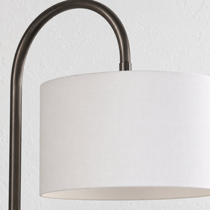 CERRANO TABLE LAMP  |  66CM  |  DARK BRASS + TRAVERTINE