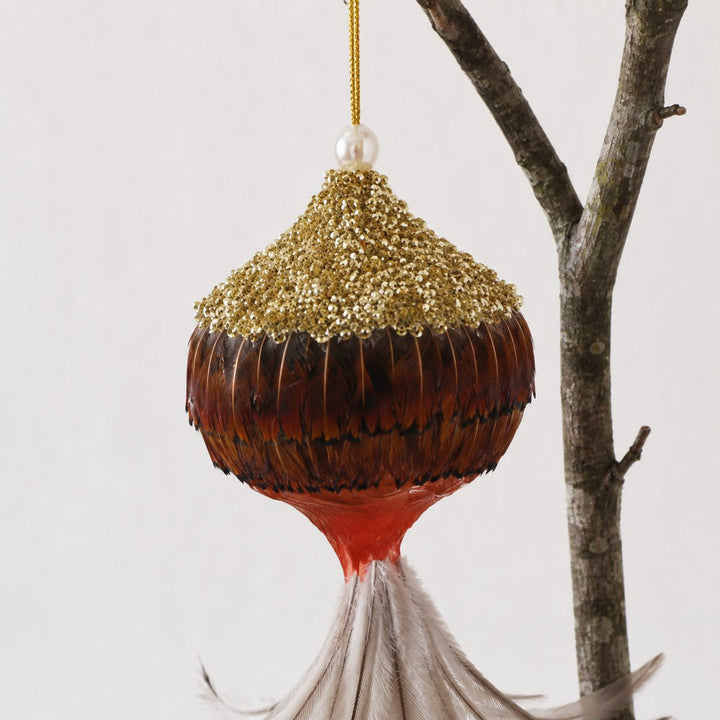 CHATILLON FEATHER CHRISTMAS BAUBLE SETS  |  GOLD