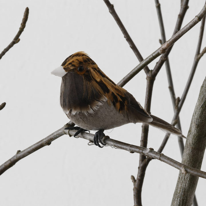 CHATILLON FEATHER CHRISTMAS BIRD SETS  |  NATURAL