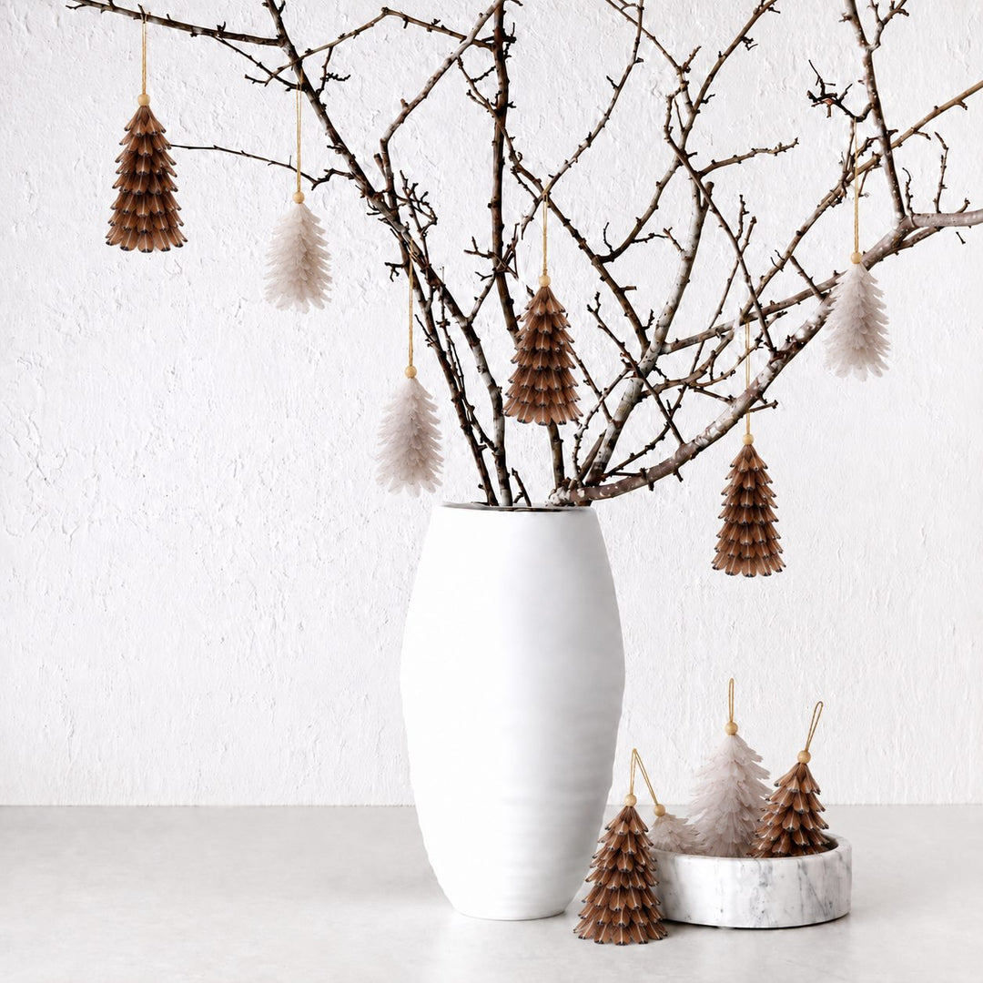 CHATILLON FEATHER CHRISTMAS TREE SETS  |  NATURAL