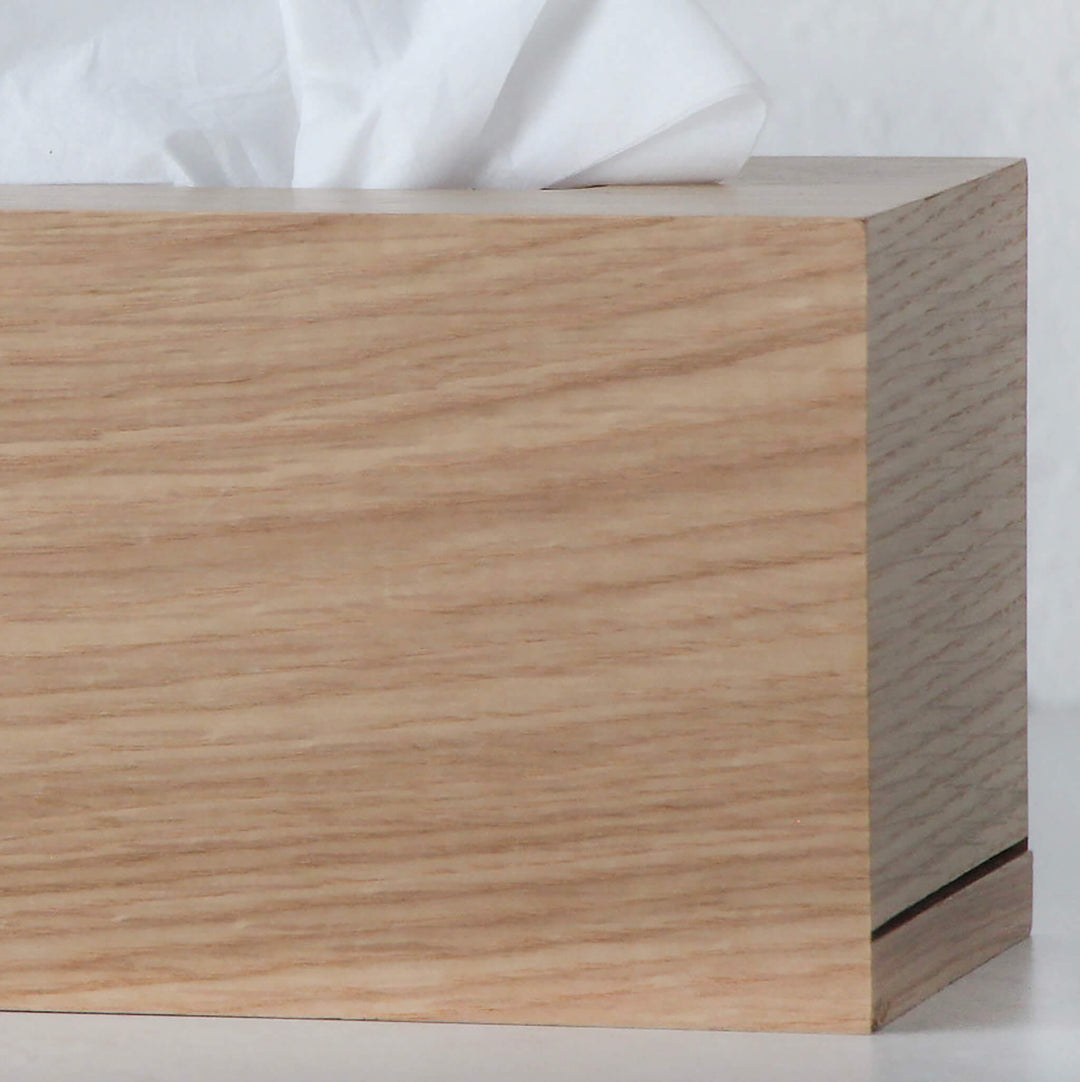 OKU WOOD TISSUE BOX COVER  |  RECTANGLE  |  NATURAL