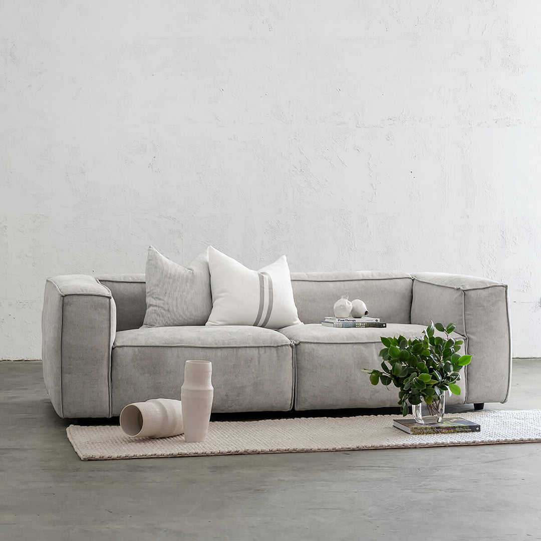 COBURG 3 SEATER + 4 SEATER SOFA  |  FLAGSTONE ASH