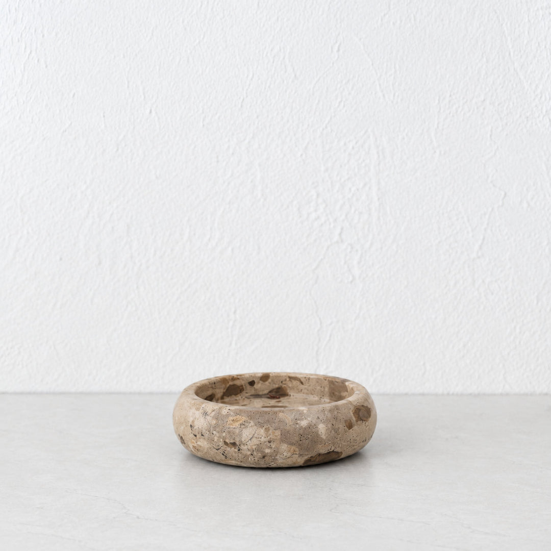 CORINTH BOWL  |  12CM  |  CAPRI BEIGE MARBLE