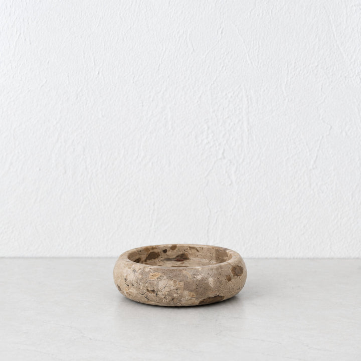 CORINTH BOWL  |  12CM  |  CAPRI BEIGE MARBLE