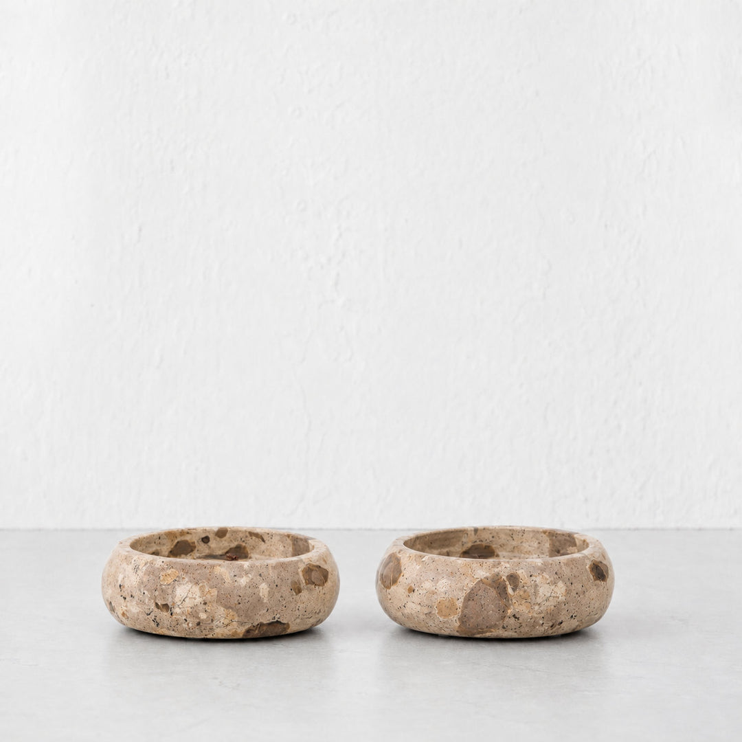 CORINTH BOWL  |  12CM  |  CAPRI BEIGE MARBLE