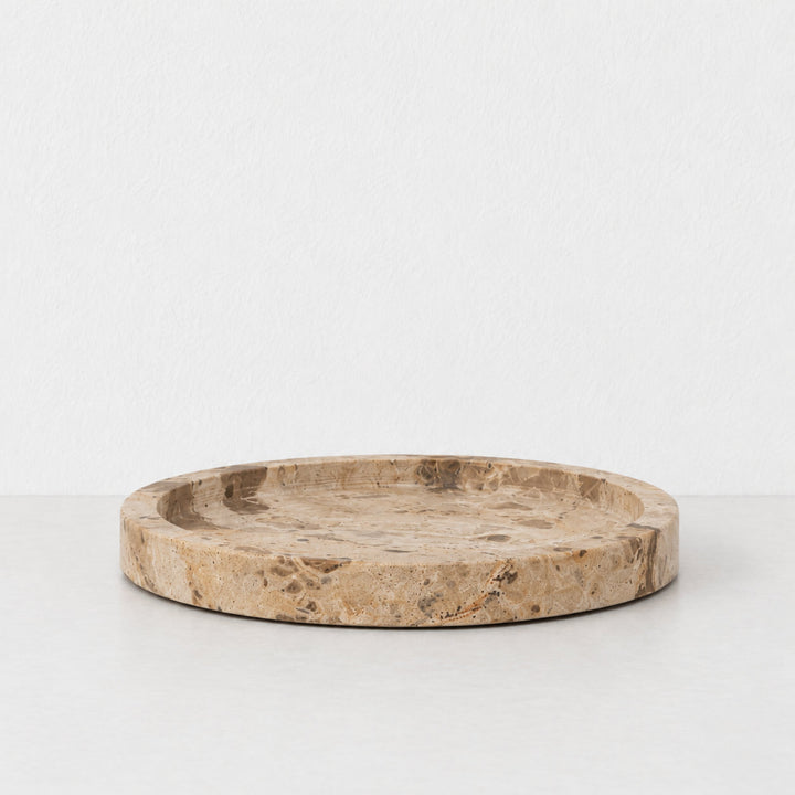 CORINTH SERVING TRAY  |  25CM  |  CAPRI BEIGE MARBLE