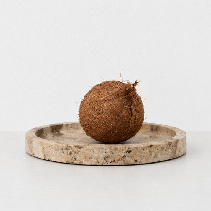 CORINTH SERVING TRAY  |  25CM  |  CAPRI BEIGE MARBLE
