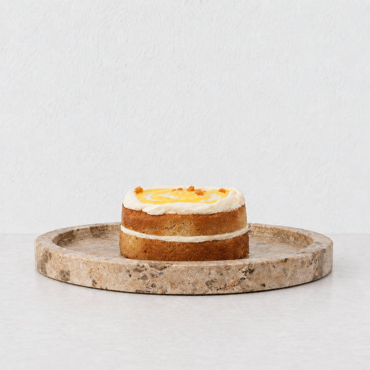 CORINTH SERVING TRAY  |  32CM  |  CAPRI BEIGE MARBLE