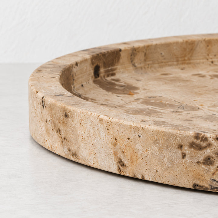 CORINTH SERVING TRAY  |  32CM  |  CAPRI BEIGE MARBLE