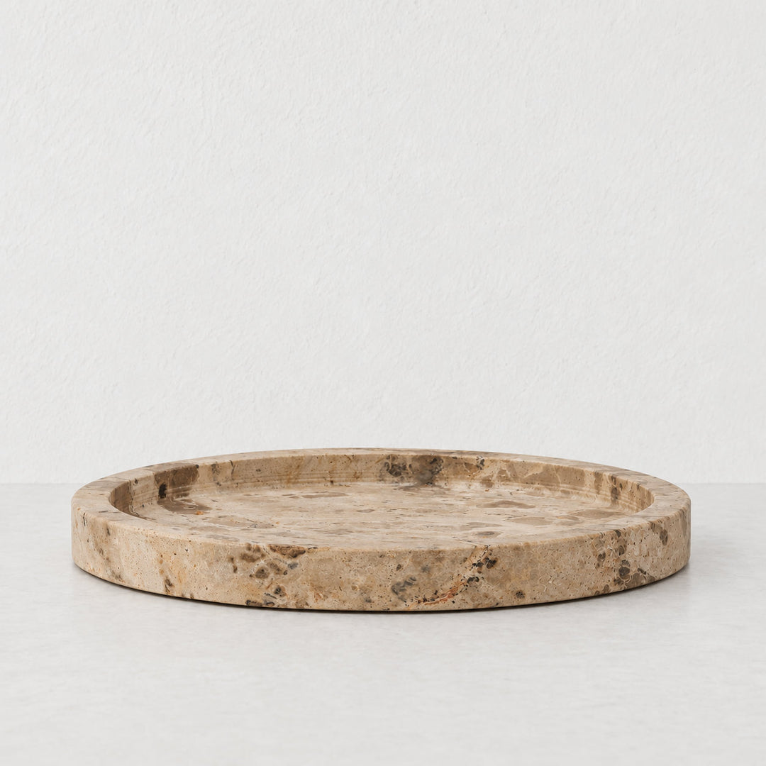 CORINTH SERVING TRAY  |  32CM  |  CAPRI BEIGE MARBLE