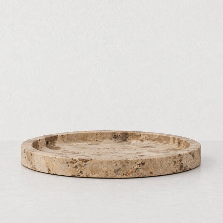 CORINTH SERVING TRAY  |  32CM  |  CAPRI BEIGE MARBLE