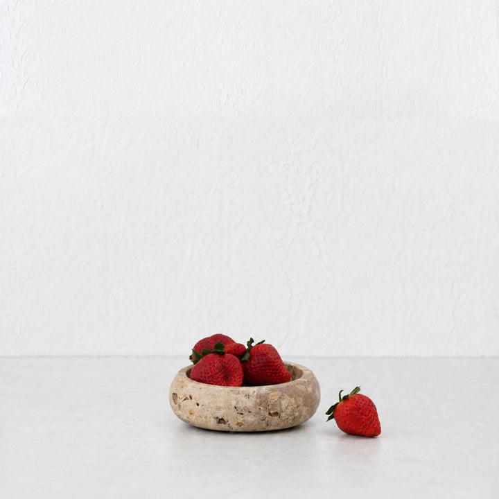 CORINTH BOWL  |  12CM  |  CAPRI BEIGE MARBLE
