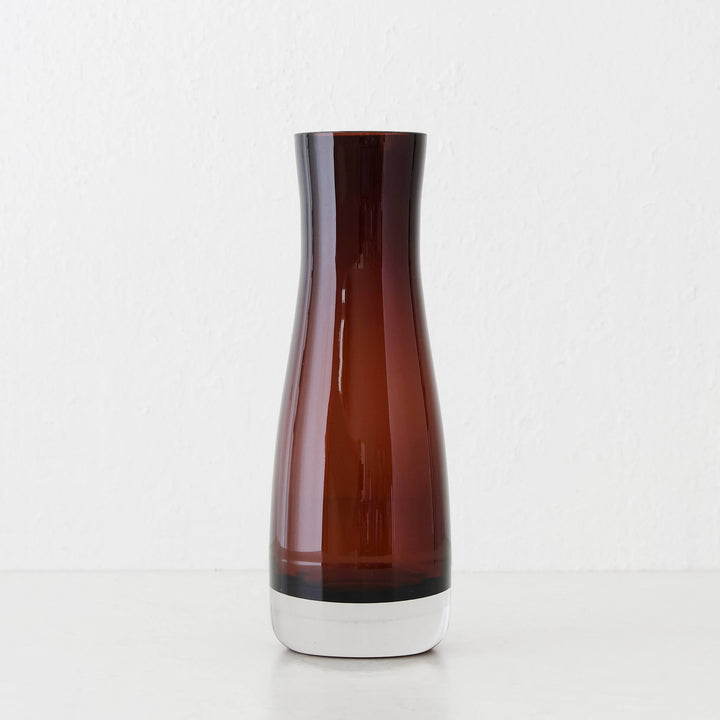 DANSK VASE |  27CM  |  RUST CLAY GLASS