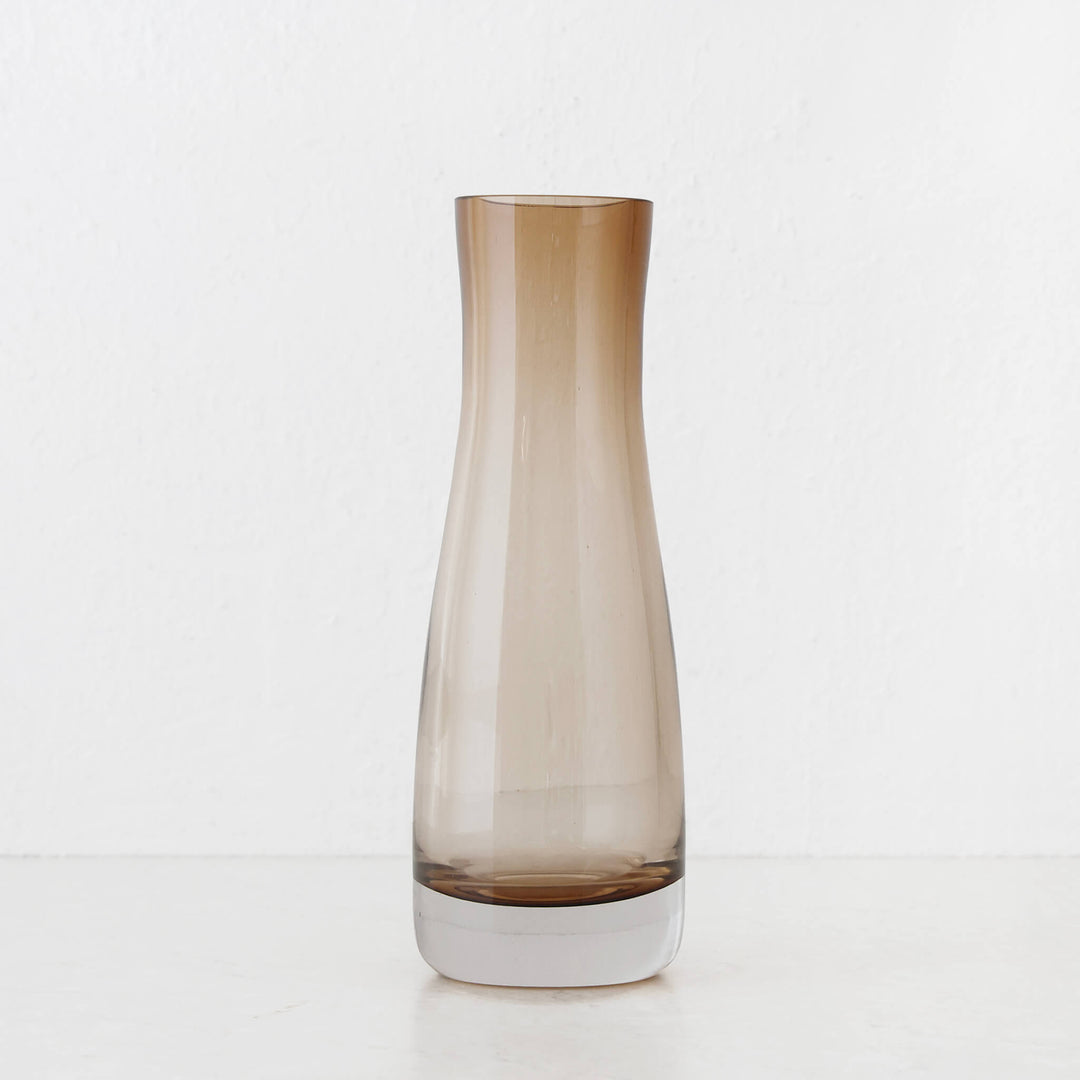 DANSK VASE | 27CM | SMOKED BRONZE GLASS