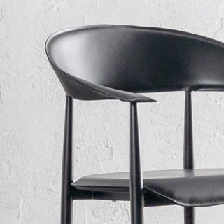 DONATO VEGAN LEATHER DINING CHAIR  |  BUNDLE + SAVE  |  NOIR BLACK