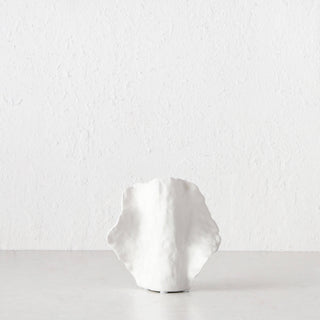 DRUYA CERAMIC VASE SMALL  |  NATURAL WHITE CERAMIC