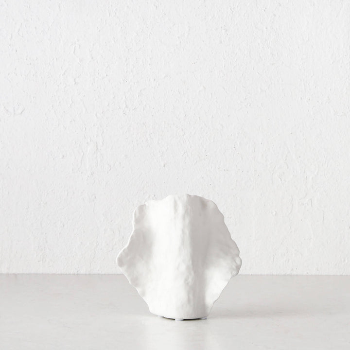 DRUYA CERAMIC VASE SMALL  |  NATURAL WHITE CERAMIC