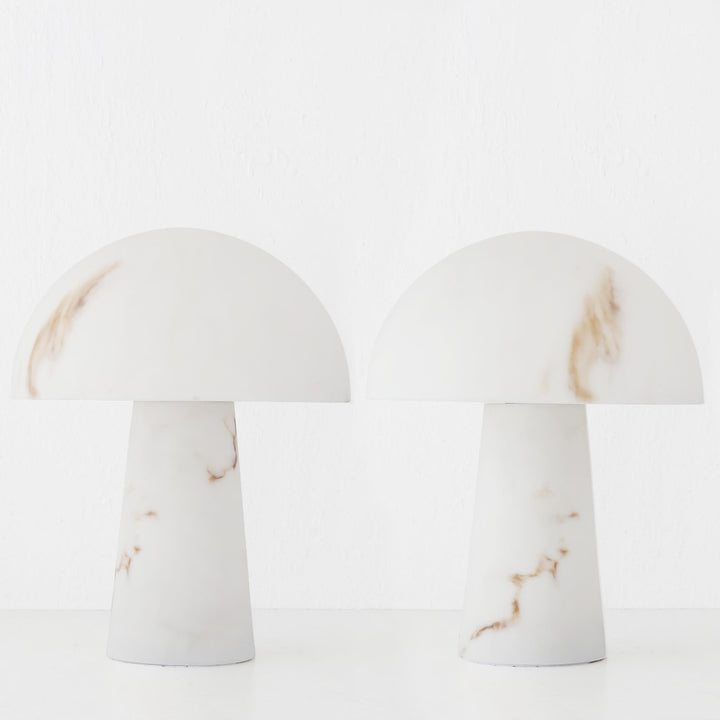 DUNE TABLE LAMP BUNDLE X2  |  38CM  |  ALABASTER