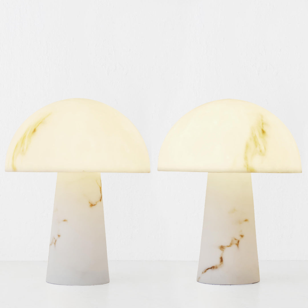 DUNE TABLE LAMP BUNDLE X2  |  38CM  |  ALABASTER