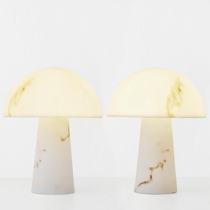 DUNE TABLE LAMP BUNDLE X2  |  38CM  |  ALABASTER