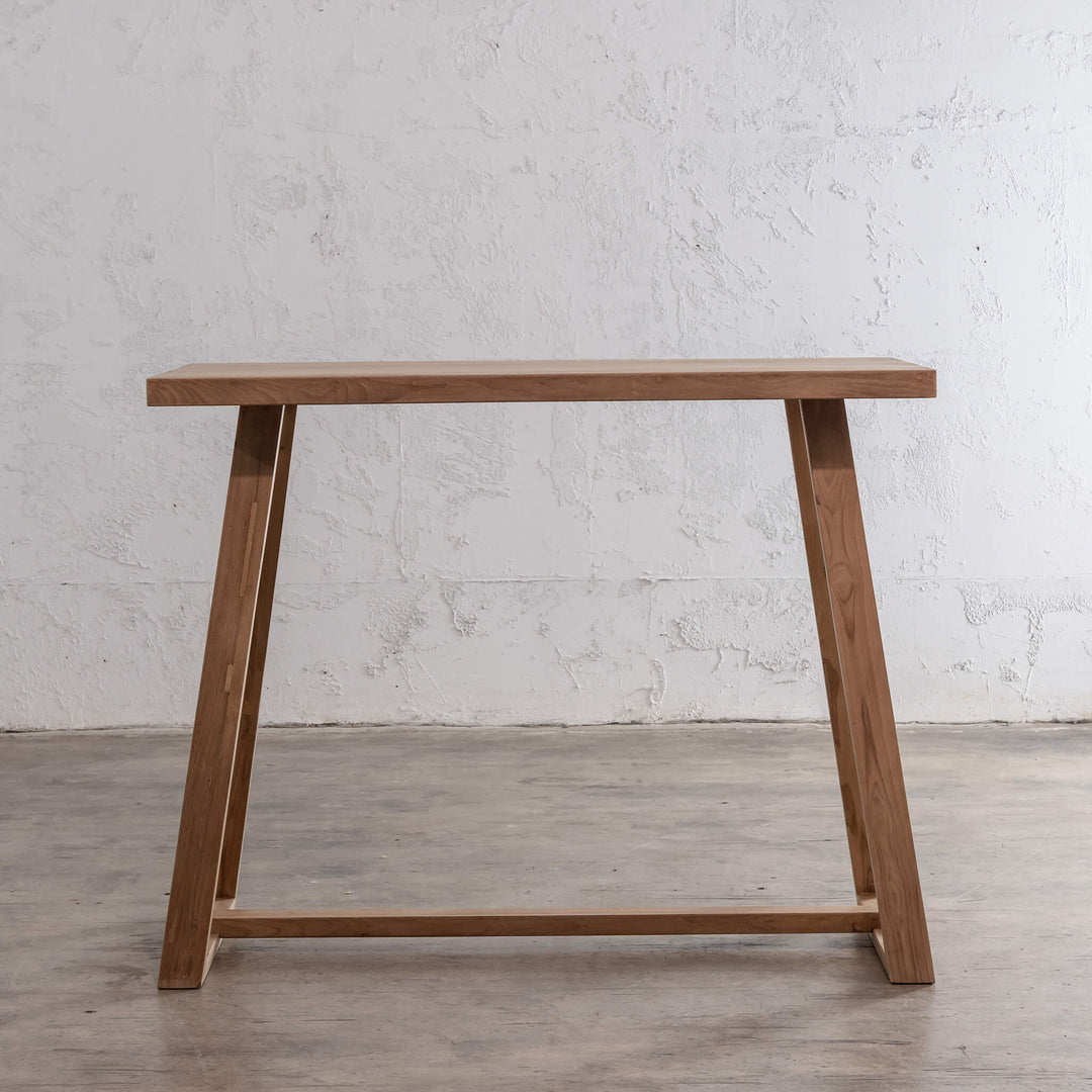 DALTON SCANDI LEG TEAK BAR TABLE OUTDOOR  |  180CM