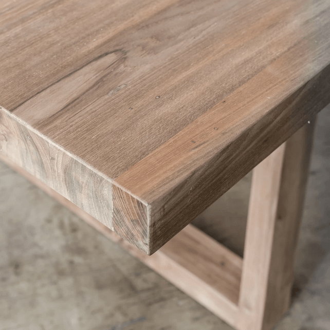 DALTON SCANDI LEG TEAK BAR TABLE  |  180CM