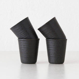 OTTAWA STONEWARE LATTE CUPS  |  BUNDLE  X4  |  STONE