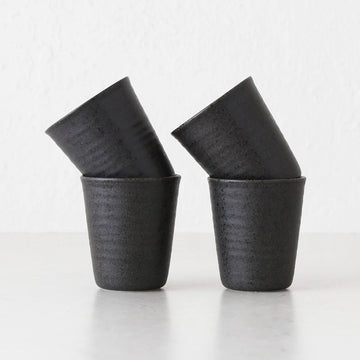 OTTAWA STONEWARE LATTE CUPS  |  BUNDLE  X4  |  STONE