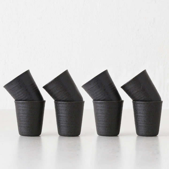 OTTAWA STONEWARE LATTE CUPS  |  BUNDLE X8  |  STONE