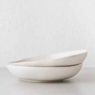 OTTAWA STONEWARE 28CM SHALLOW SERVING BOWL BUNDLE X2  |  CALICO