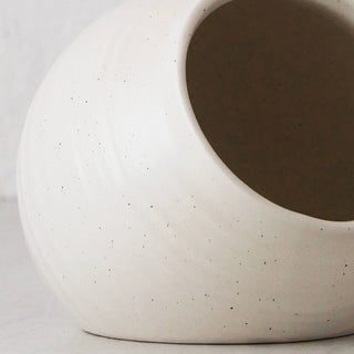OTTAWA STONEWARE SALT CELLAR  |  CALICO | CLOSEUP