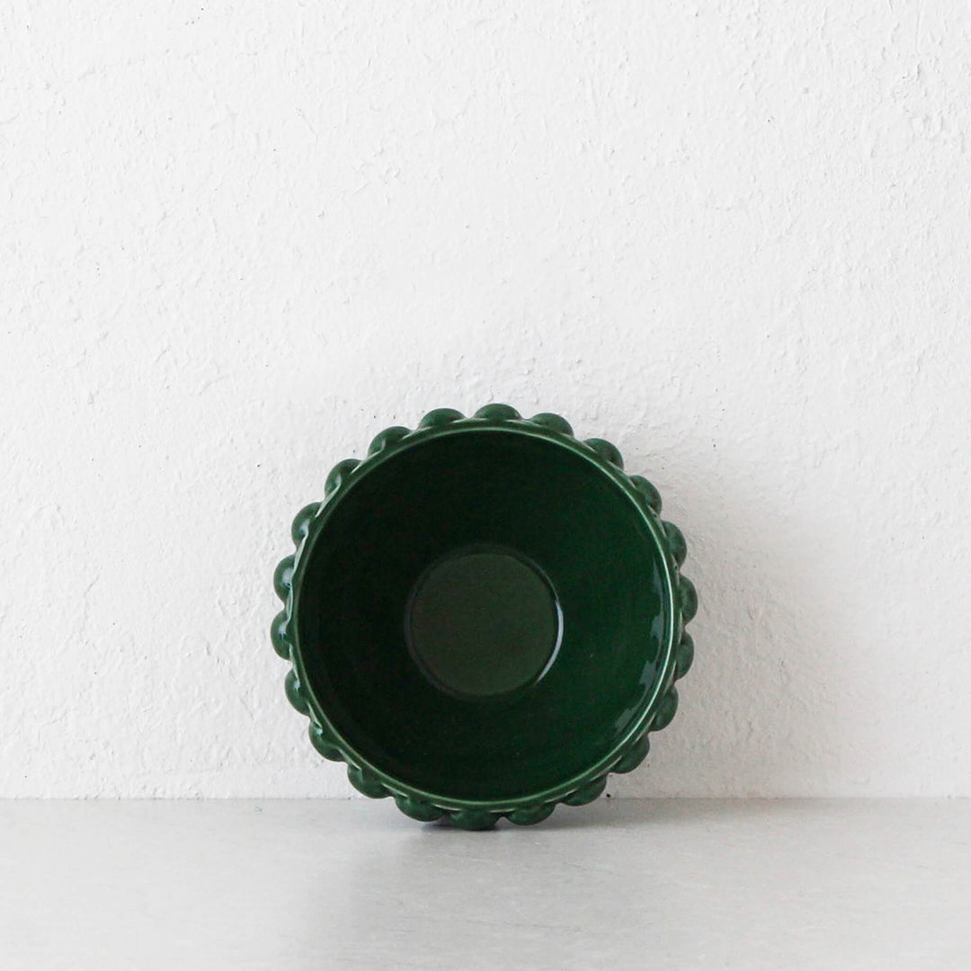 EDEN CHRISTMAS BOWL BUNDLE X2  |  SMALL  |  17CM | GREEN CERAMIC