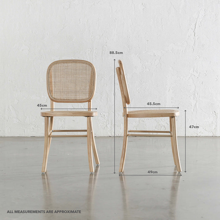 ELLISON RATTAN BACK DINING CHAIR | BIRCH + RATTAN