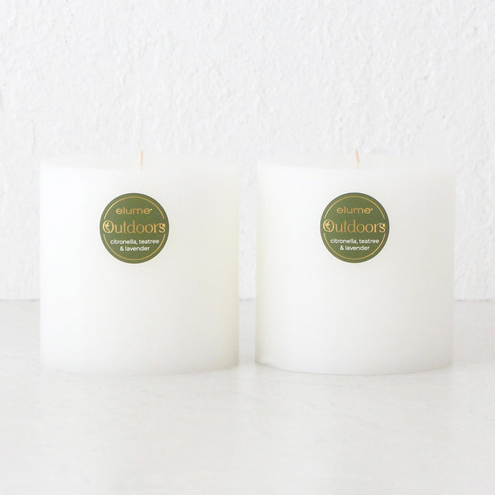 ELUME  |  CITRONELLA SIGNATURE CANDLE BUNDLE X2  |  120HRS  |  CITRONELLA + TEA TREE + LAVENDER