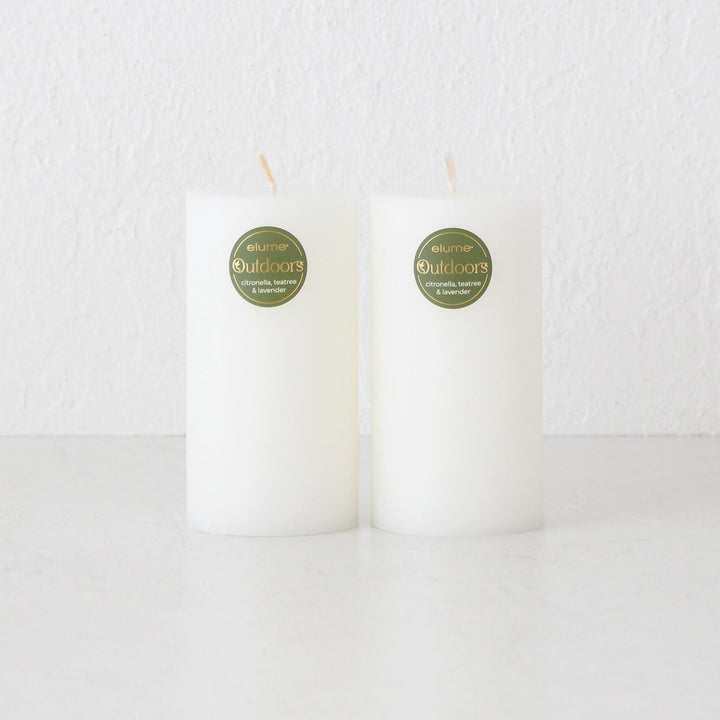 ELUME | CITRONELLA CANDLE BUNDLE X2 | 90HRS | CITRONELLA + TEA TREE + LAVENDER