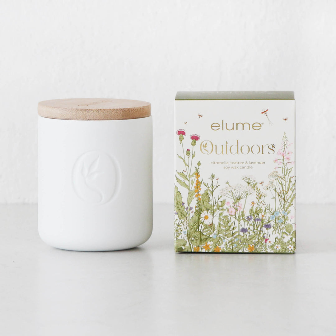 ELUME  |  CITRONELLA JAR CANDLE + LID 300G  |  CITRONELLA + TEA TREE + LAVENDER