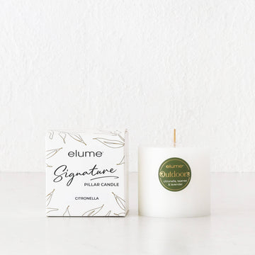 ELUME  |  SIGNATURE CITRONELLA PILLAR 3X3