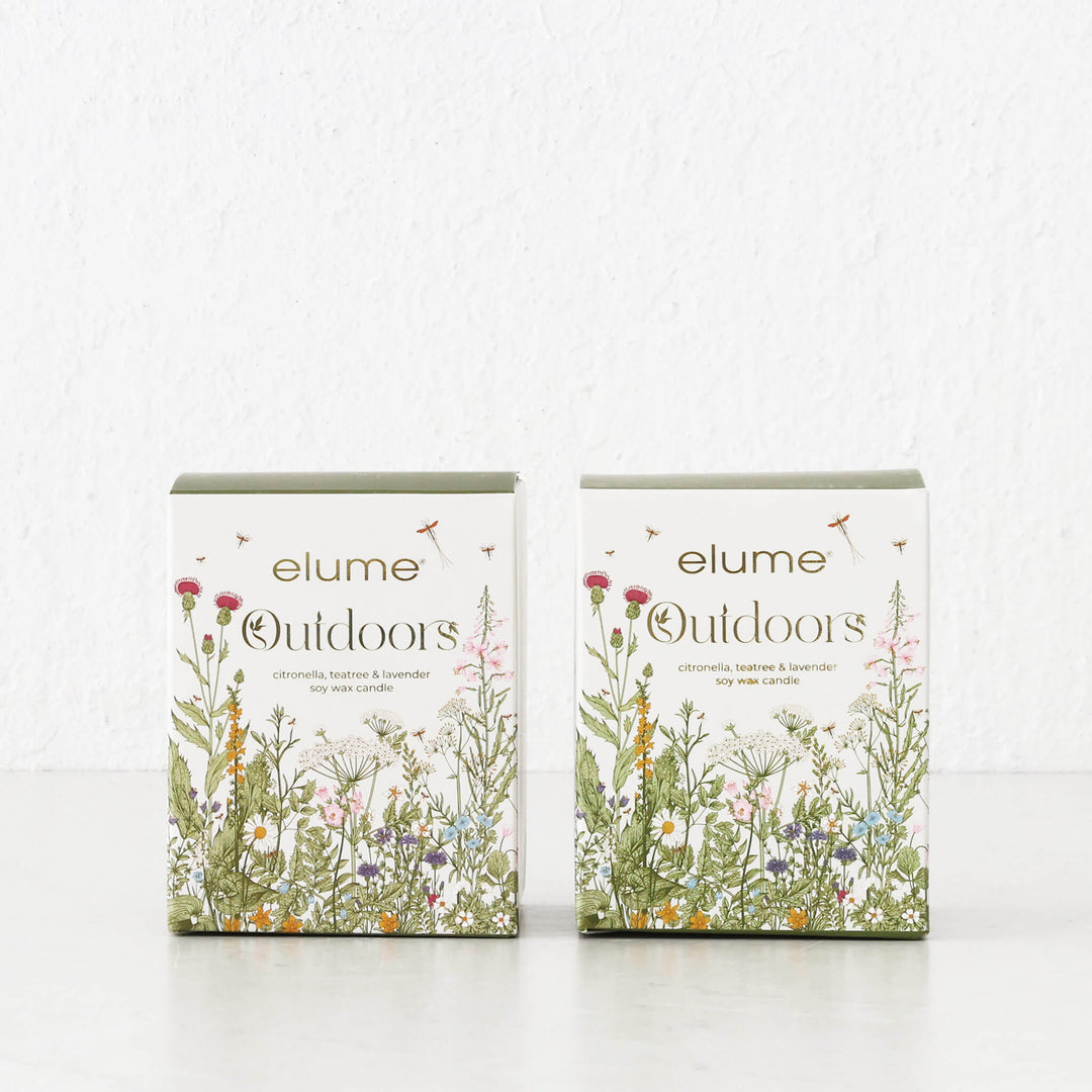 ELUME  |  CITRONELLA SOY JAR CANDLE + LID 300G BUNDLE X2  |  CITRONELLA + TEA TREE + LAVENDER