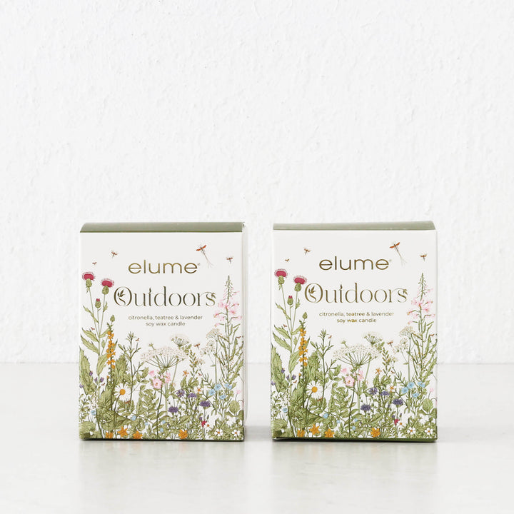 ELUME  |  CITRONELLA SOY JAR CANDLE + LID 300G BUNDLE X2  |  CITRONELLA + TEA TREE + LAVENDER