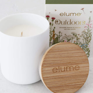ELUME  |  CITRONELLA SOY JAR CANDLE + LID 300G  |  CITRONELLA + TEA TREE + LAVENDER
