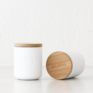 ELUME  |  CITRONELLA SOY JAR CANDLE + LID 300G  |  CITRONELLA + TEA TREE + LAVENDER