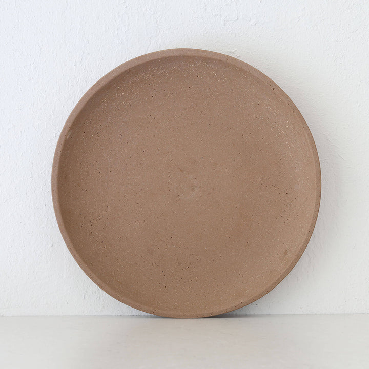 ESHER FOOTED PLATTER MEDIUM 40CM  |  CLAY