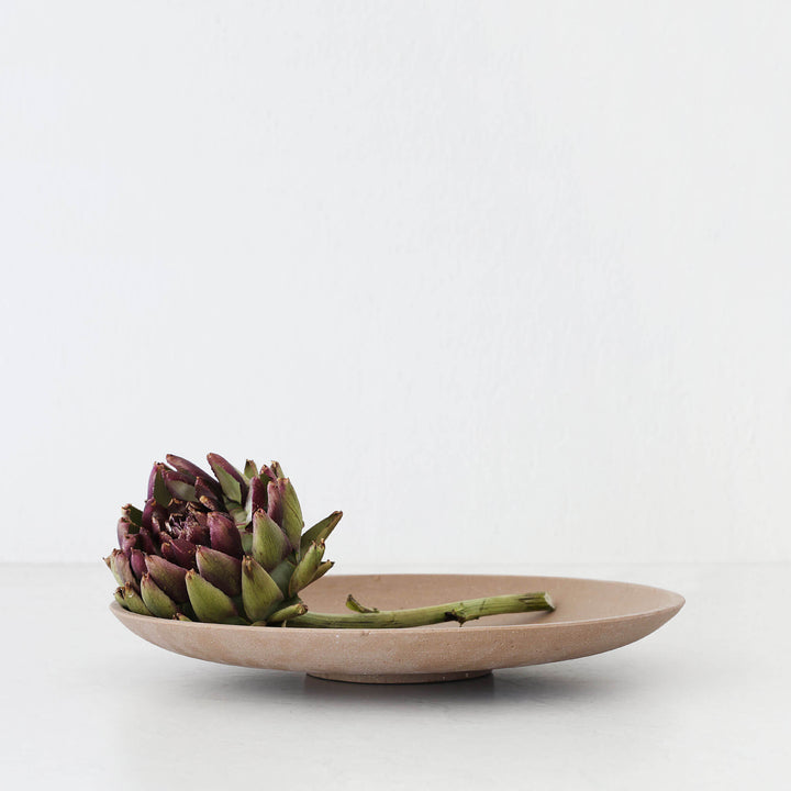 ESHER FOOTED PLATTER MEDIUM 40CM  |  CLAY